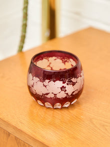 Ruby Red Bohemian Glass