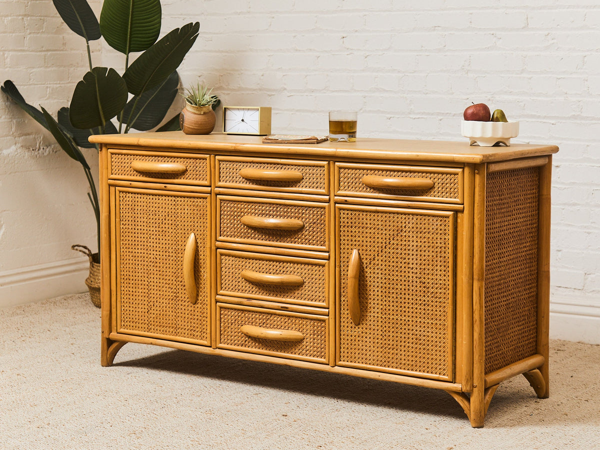Bamboo Vintage Credenza