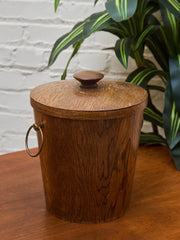 Midcentury Wood Ice Bucket
