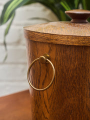 Midcentury Wood Ice Bucket