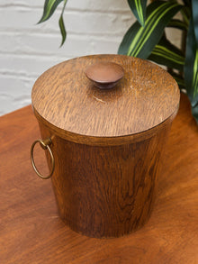 Midcentury Wood Ice Bucket