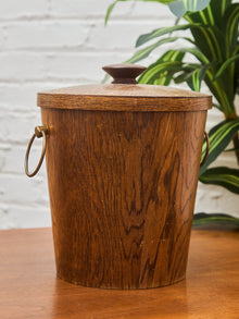 Midcentury Wood Ice Bucket