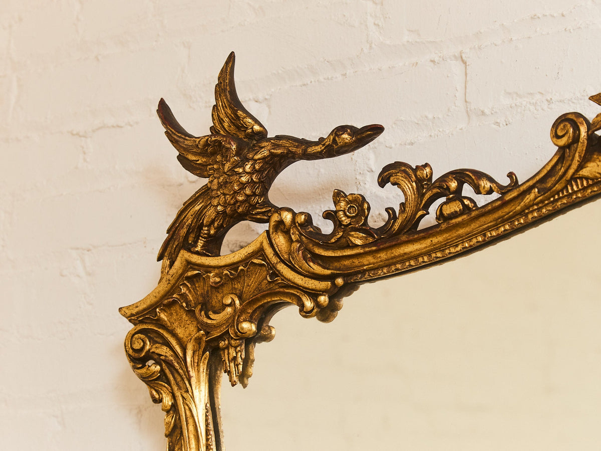 Friedman Brothers Large Gold Pagoda Chinese Chippendale Mirror