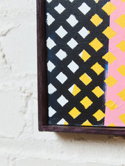 Vintage Abstract Geometric Painting