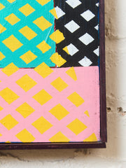 Vintage Abstract Geometric Painting