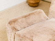 Maddox Chair in Faux Fur Fawn