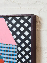 Vintage Abstract Geometric Painting