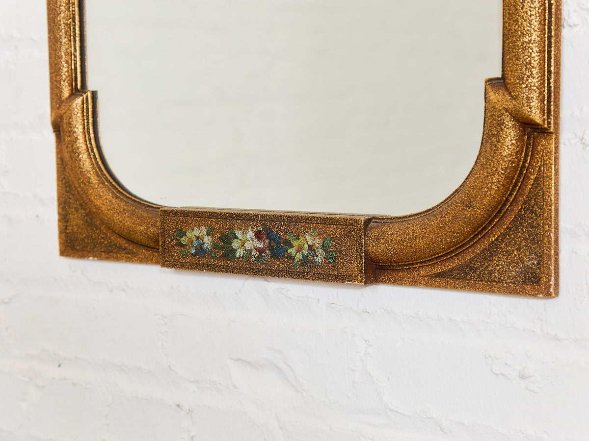 Hand-painted Antique Gilded Mirror