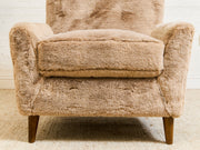 Maddox Chair in Faux Fur Fawn
