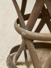 Drum Brass Vintage Table