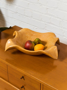 Sculpted Japanese Maple Wood Bowl
