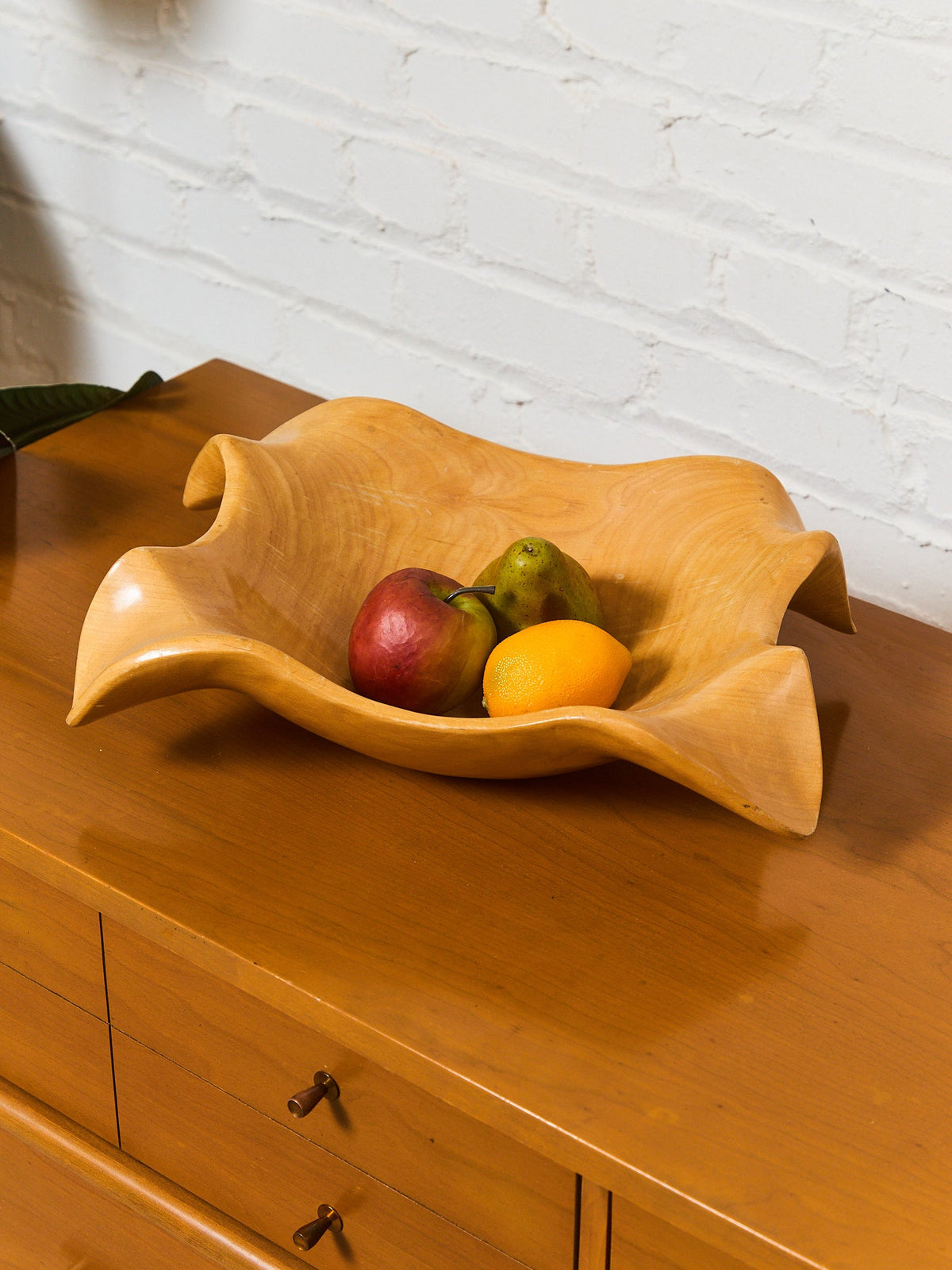 Sculpted Japanese Maple Wood Bowl