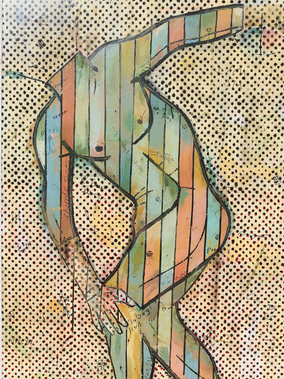 Contemporary Large Masculine Nude by Barminski