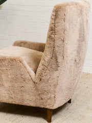 Maddox Chair in Faux Fur Fawn