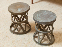 Drum Brass Vintage Table