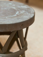 Drum Brass Vintage Table