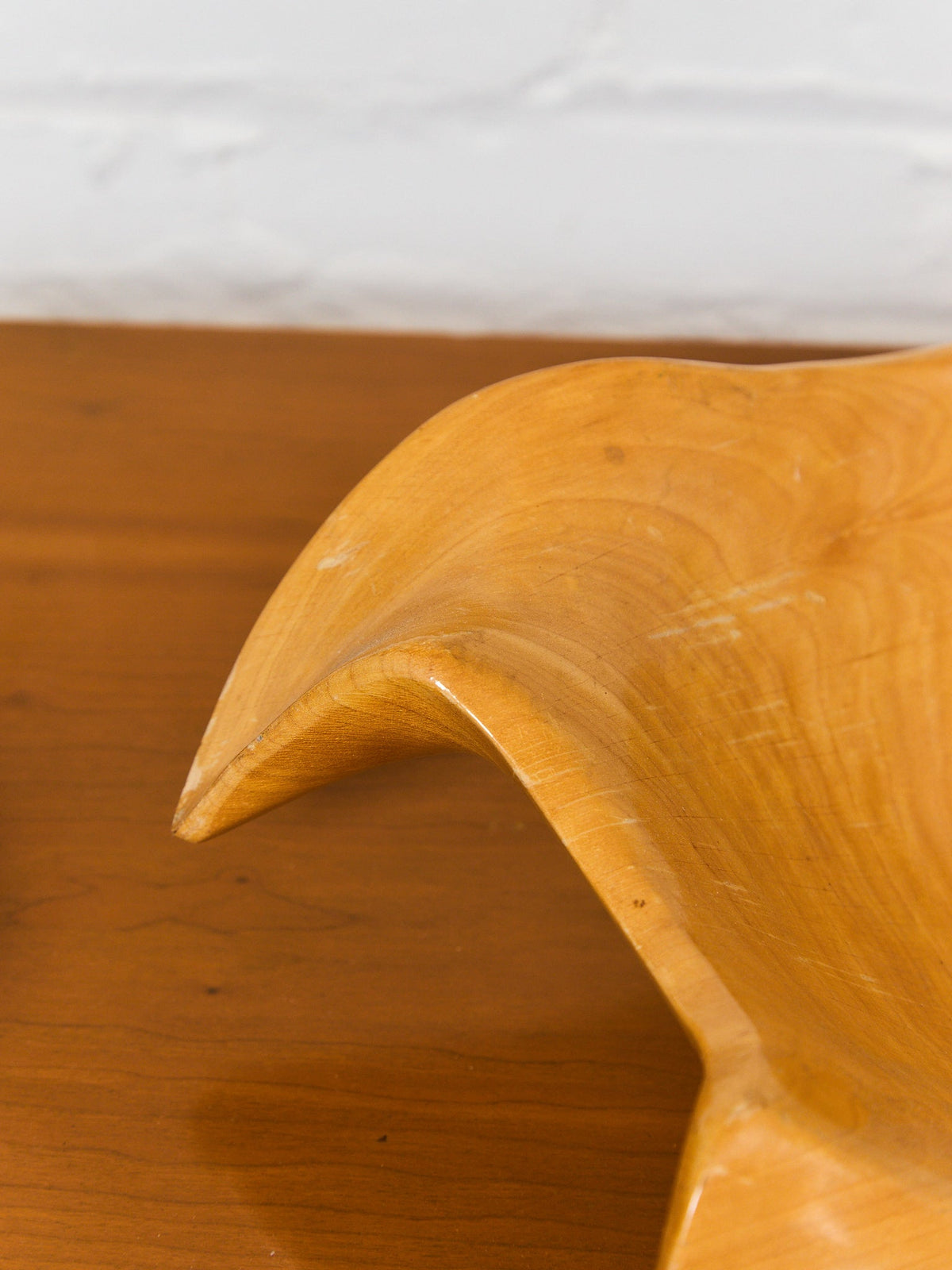 Sculpted Japanese Maple Wood Bowl