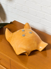 Sculpted Japanese Maple Wood Bowl