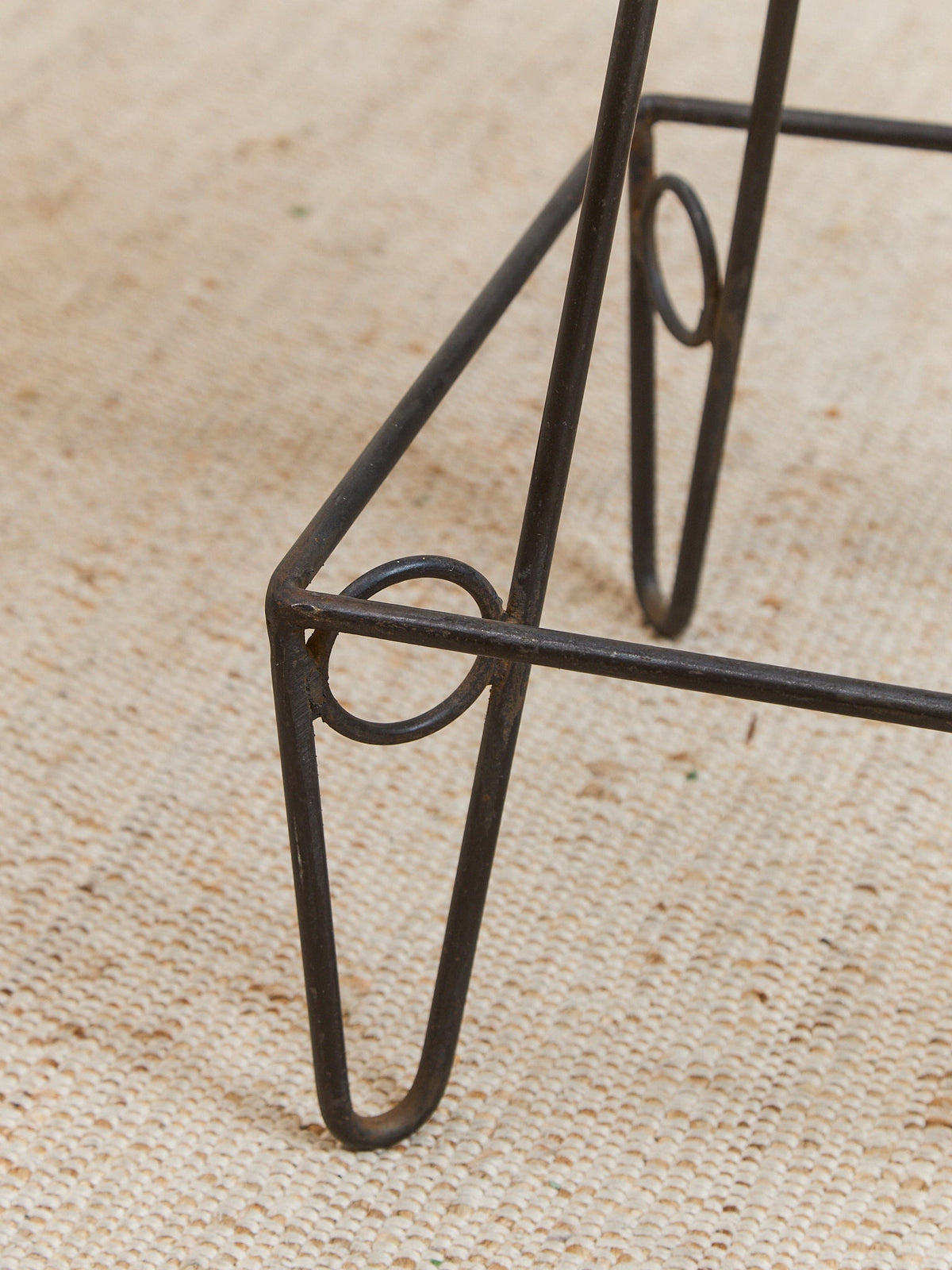 Set of Four Iron Bar Stools by Frederic Weinberg