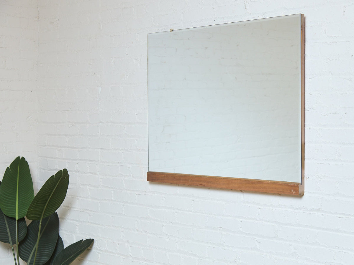 Wood Bottom Vintage Mirror
