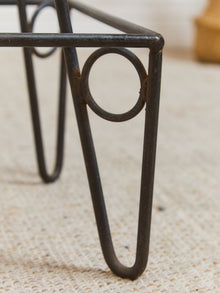 Set of Four Iron Bar Stools by Frederic Weinberg