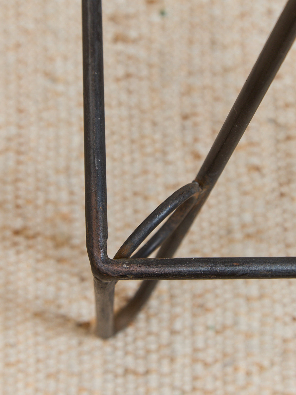 Set of Four Iron Bar Stools by Frederic Weinberg