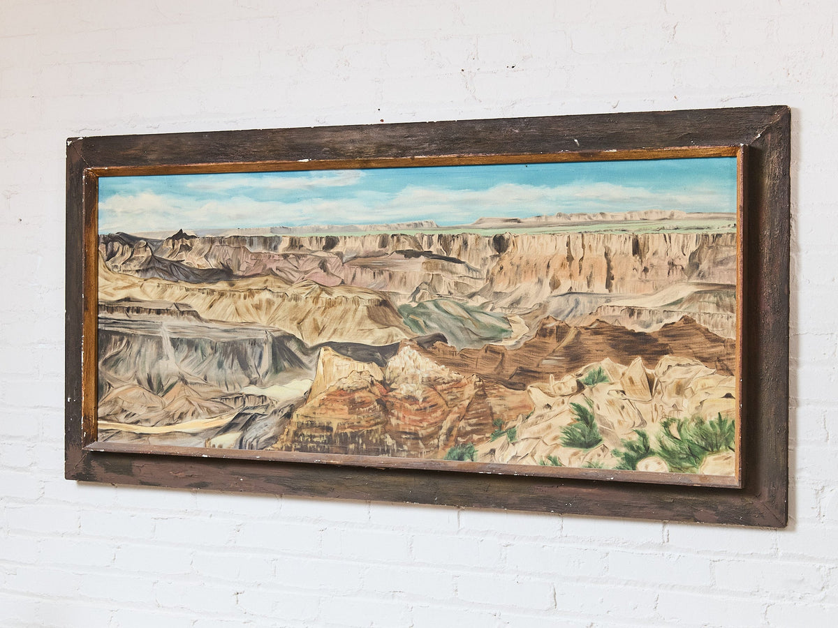 Grand Canyon Vintage Oil Painting