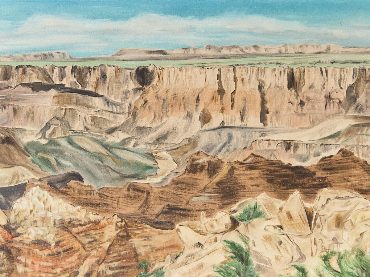 Grand Canyon Vintage Oil Painting