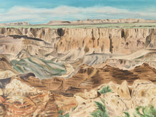 Grand Canyon Vintage Oil Painting
