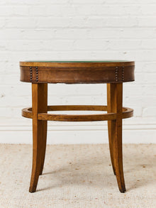 Art Deco Table with Glass Top
