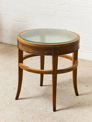 Art Deco Table with Glass Top