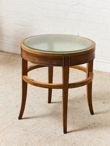 Art Deco Table with Glass Top