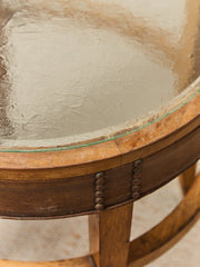 Art Deco Table with Glass Top
