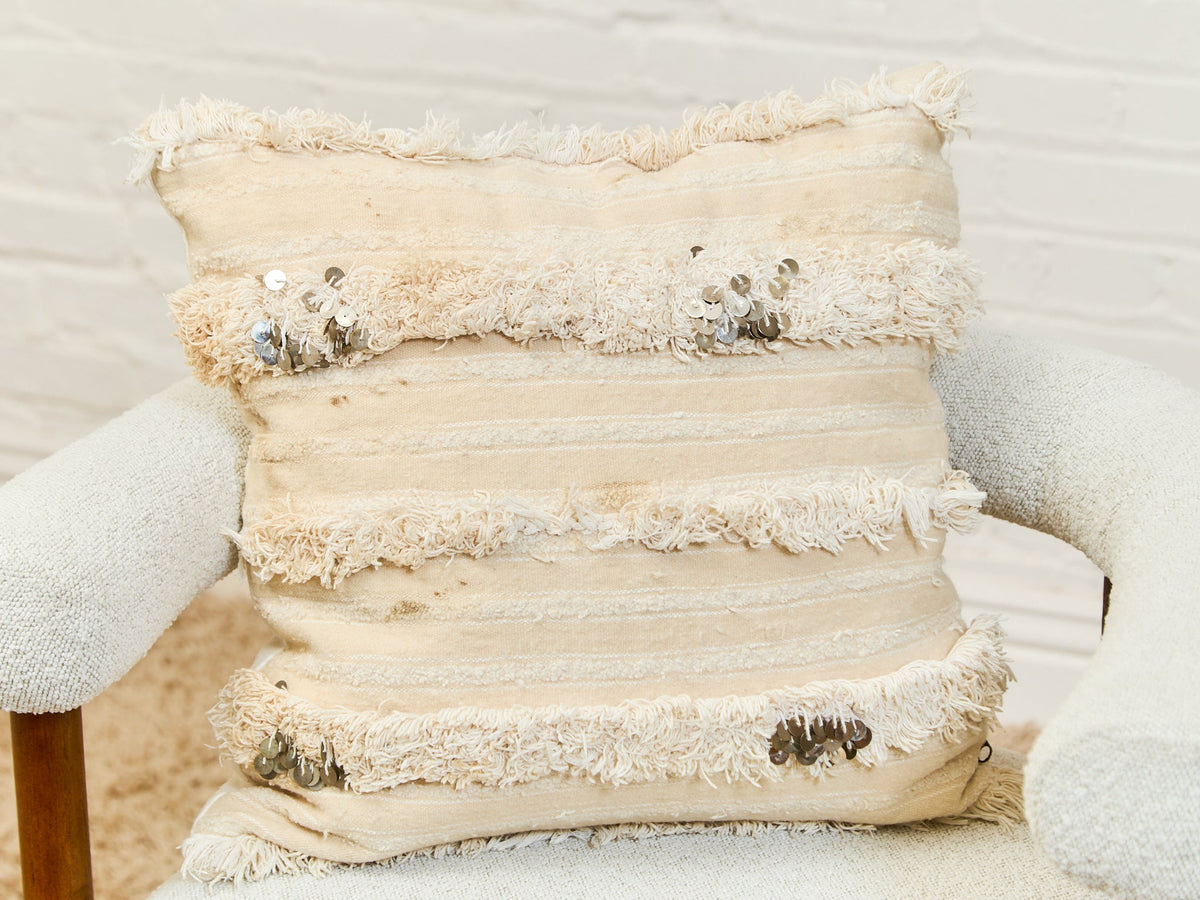 Boho Pillow with Sequin