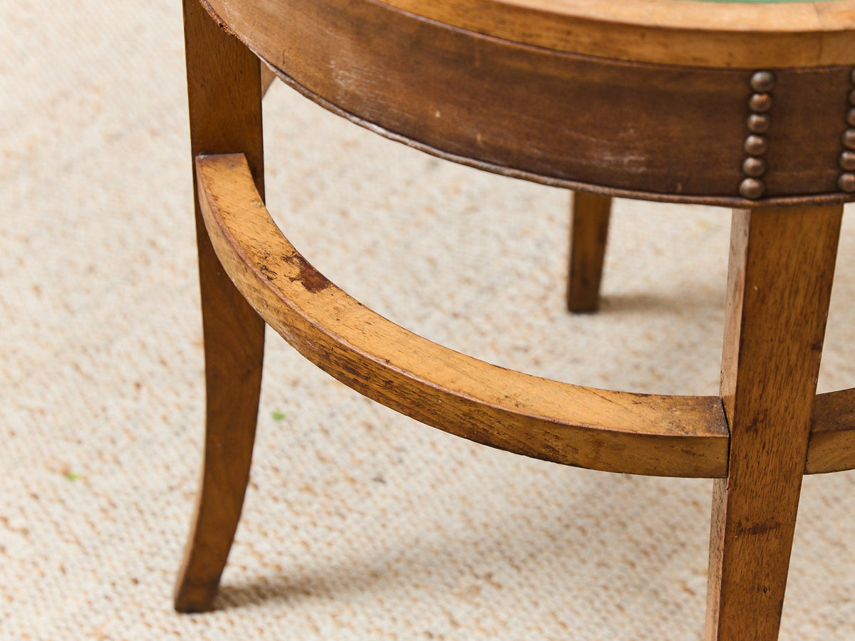 Art Deco Table with Glass Top