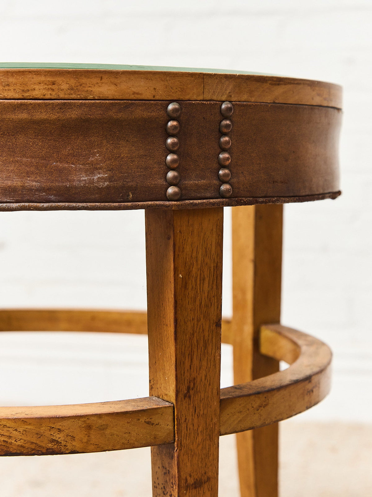Art Deco Table with Glass Top