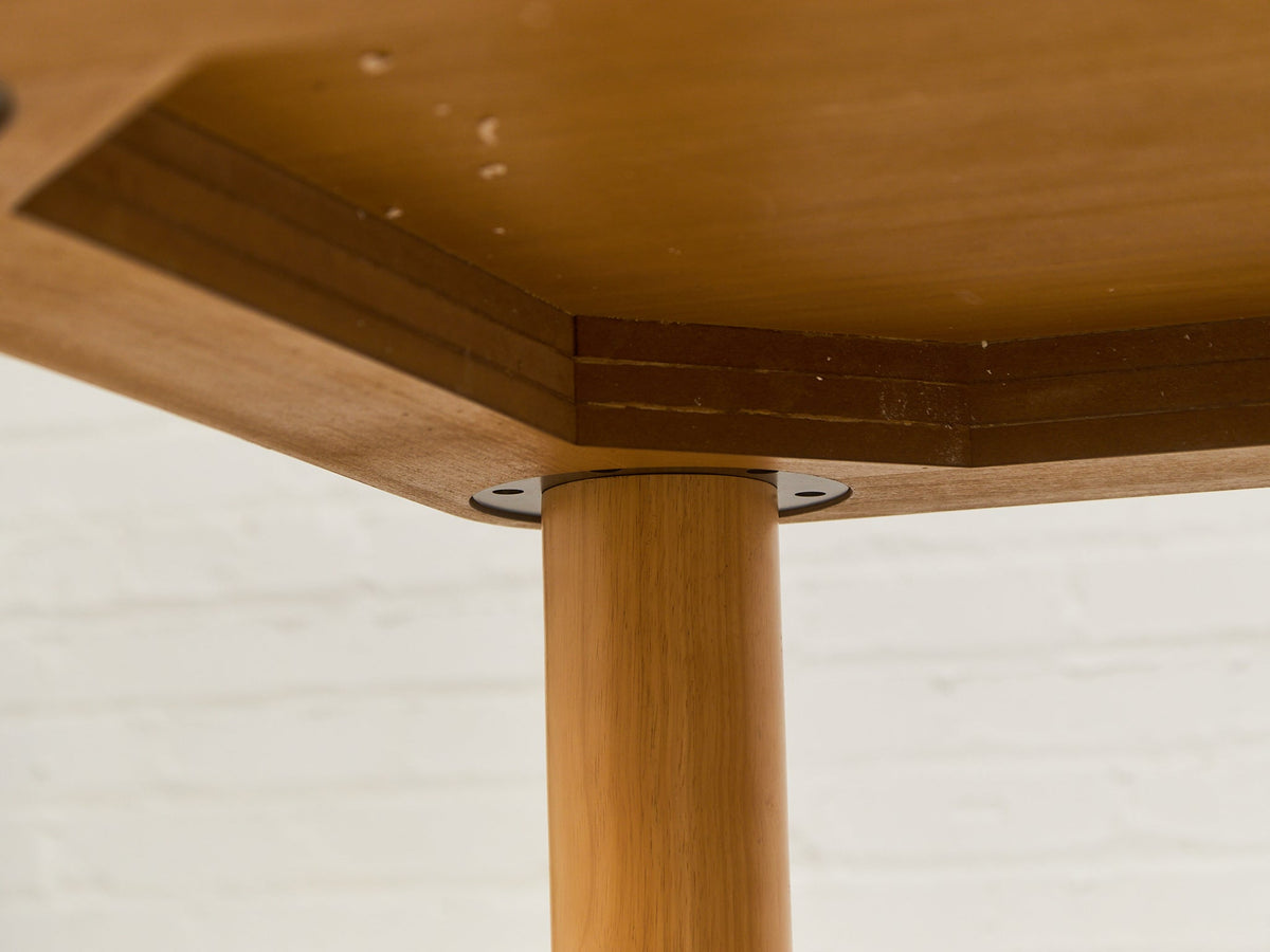 Checker, Blonde and Walnut Dining Table