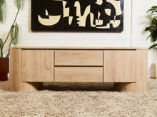 Milan Curved Blonde Credenza