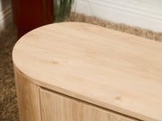 Milan Curved Blonde Credenza
