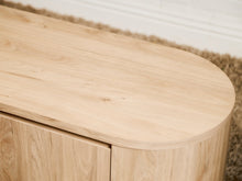 Milan Curved Blonde Credenza