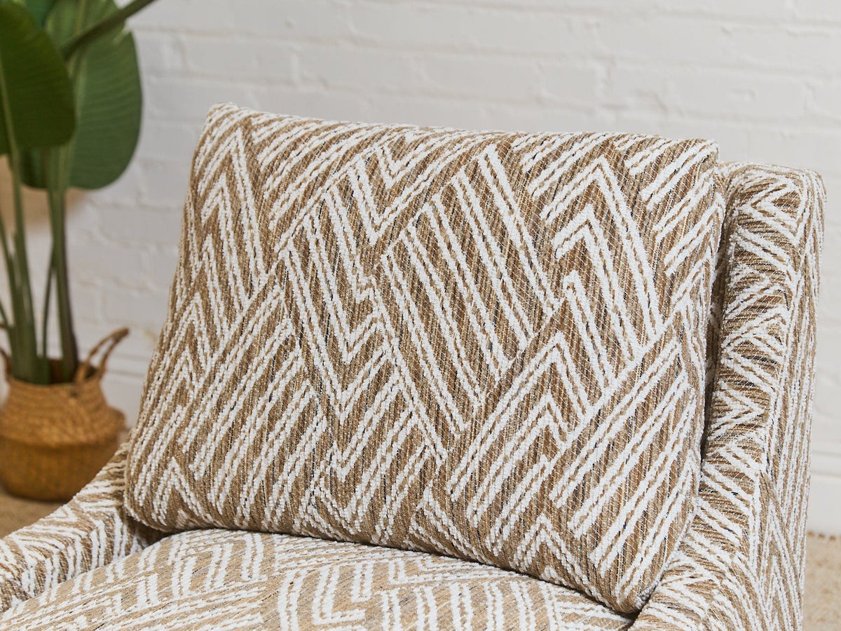 Atlas Swivel Chair in Joplin Burlap