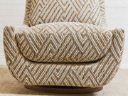 Atlas Swivel Chair in Joplin Burlap