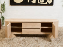 Milan Curved Blonde Credenza