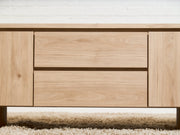 Milan Curved Blonde Credenza