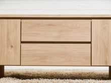 Milan Curved Blonde Credenza