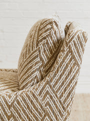 Atlas Swivel Chair in Joplin Burlap