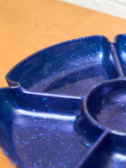 Cobalt Blue Sparkle Snack Tray