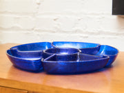 Cobalt Blue Sparkle Snack Tray