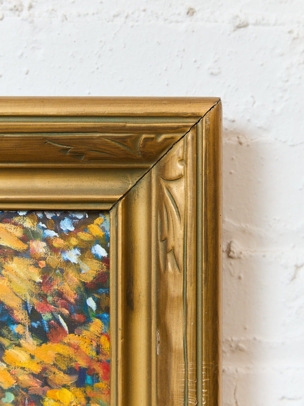 Autumn Reflections Vintage Landscape Painting
