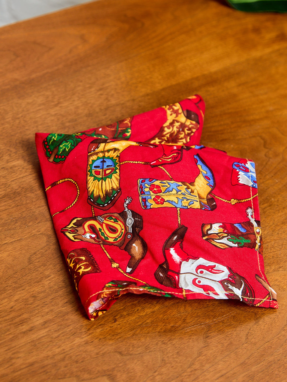 Vintage Red Cowboy Napkins